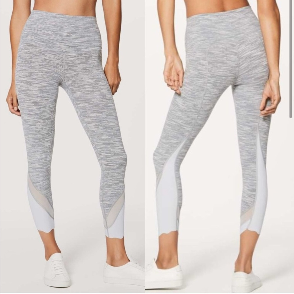 Lululemon Special Edition Wunder Under roll down scalloped leggings